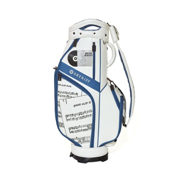 画像3: シェリフ キャディバッグ ミュージックシリーズ ホワイト×ターコイズ メンズ 9.5インチ 2025セカンドモデル (3)