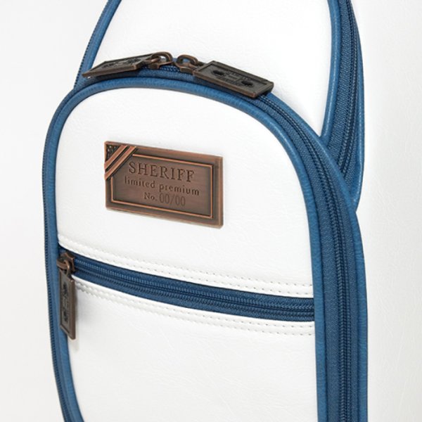 画像8: シェリフ キャディバッグ ミュージックシリーズ ホワイト×ターコイズ メンズ 9.5インチ 2025セカンドモデル (8)