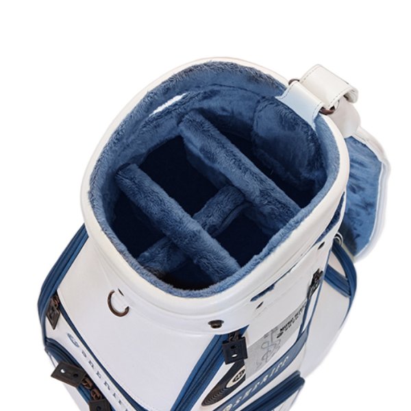 画像7: シェリフ キャディバッグ ミュージックシリーズ ホワイト×ターコイズ メンズ 9.5インチ 2025セカンドモデル (7)