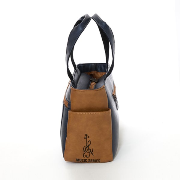 画像4: シェリフ ラウンドポーチ ミュージックシリーズ ネイビー×キャメル 2025セカンドモデル 数量限定 (4)