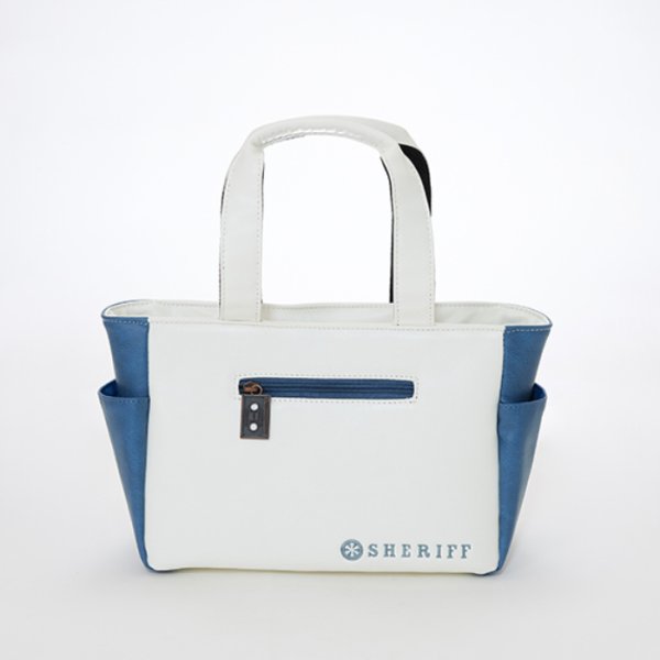 画像2: シェリフ ラウンドポーチ ミュージックシリーズ ホワイト×ターコイズ 2025セカンドモデル 数量限定 (2)