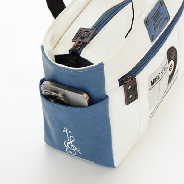 画像8: シェリフ ラウンドポーチ ミュージックシリーズ ホワイト×ターコイズ 2025セカンドモデル 数量限定 (8)