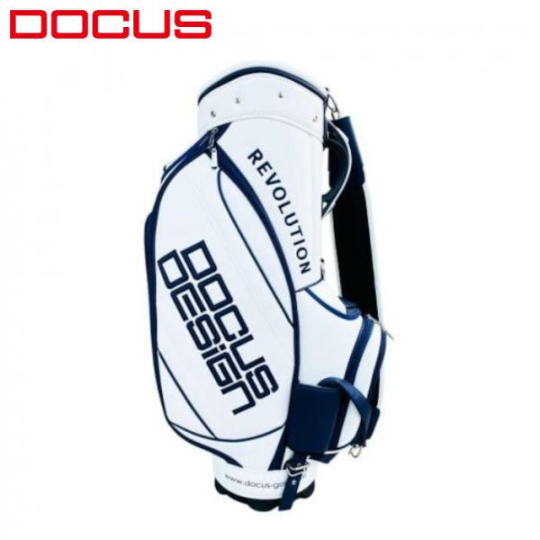 画像1: ドゥーカス キャディバッグ ホワイトネイビー DCC770 TOUR NINE.FIVE 9.5インチ (1)