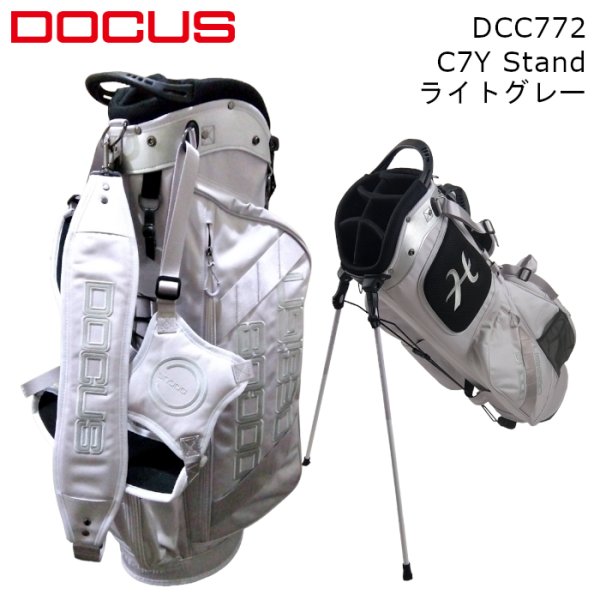 画像1: ドゥーカス スタンド キャディバッグ ライトグレー DCC772 C7Y Stand LGR 8.5インチ メンズ レディース 軽量 (1)