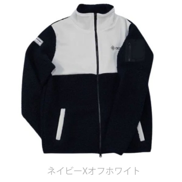 画像2: ゴルフウェア ドゥーカス LD フリース ジャケット グレー/ネイビー/ホワイト 2025年 秋冬新作 メンズ (2)