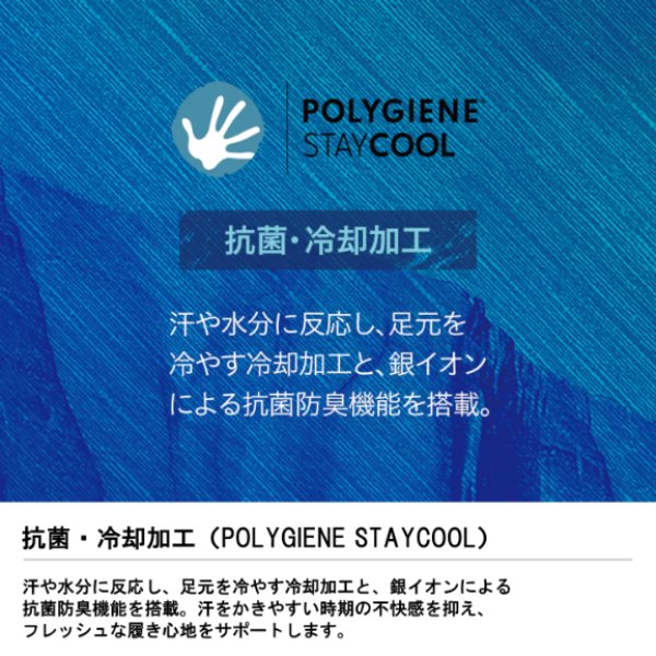画像12: ドライエアソックス 靴下 ゼロフィット ZEROFIT スポーツ 通気性 抗菌 冷却 ムレにくい 快適 防臭 アスリート 運動 夏 普段使い 通勤 (12)