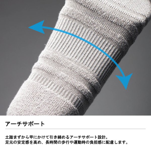 画像17: ドライエアソックス 靴下 ゼロフィット ZEROFIT スポーツ 通気性 抗菌 冷却 ムレにくい 快適 防臭 アスリート 運動 夏 普段使い 通勤 (17)