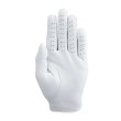 画像3: プレミアム レザー グローブ 左手用 | ゼロフィット イオンスポーツ | 最高品質 シープスキンレザー 白 ホワイト (3)