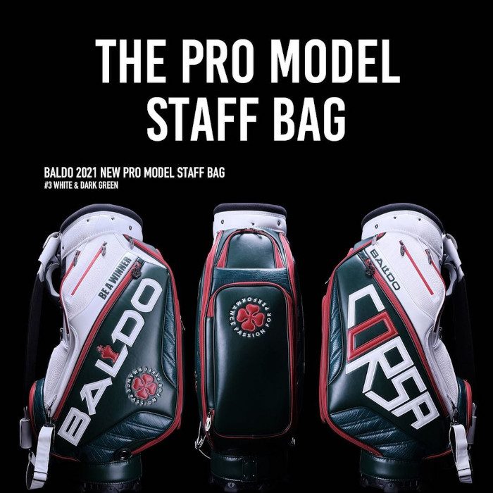 #3 WHITE＆DARKGREEN「BALDO 2021 NEW PRO MODEL STAFF BAG」