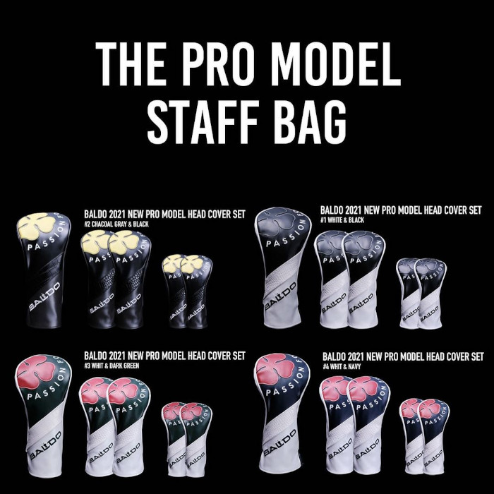 キャディバッグと同じカラーのヘッドカバーセット「BALDO 2021 NEW PRO MODEL HEADCOVER SET」