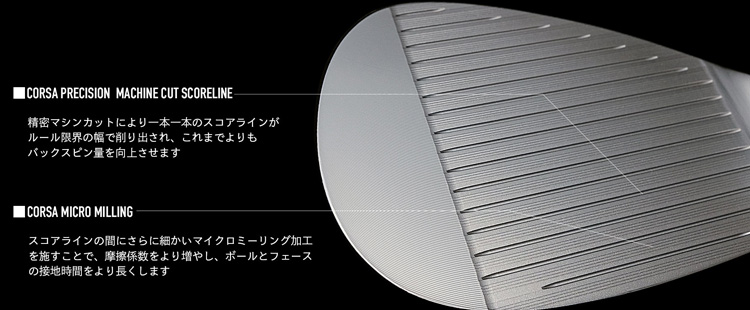 バルド コルサ フォージド バウンスバック ウェッジ フェースデザイン