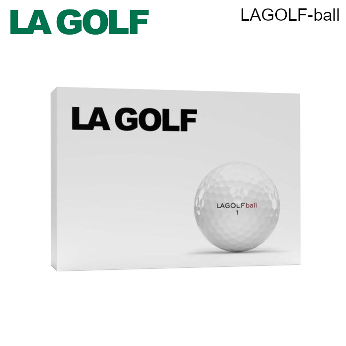 LAゴルフ LAGOLF-ball ゴルフボール 1ダース 12球入り ホワイト